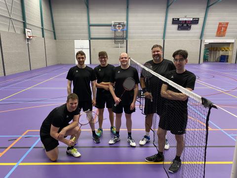 BCL-H1/BouwCenter Swinkels met (vlnr.) Jeroen van der Heiden, Laurence Roijackers, Wouter van Vijfeijken, Bert Manders, Christian Klumpers en Ruud van Vijfeijken 