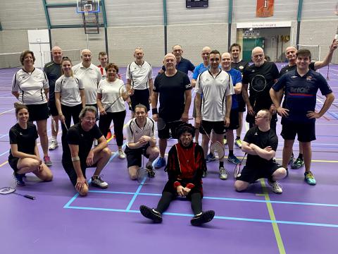 Ook Sint en Piet is gevierd bij Badminton Club Lieshout