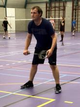 Ook Ruud Huijbers hoeft niet meer te voor-inschrijven bij Badminton Club Lieshout