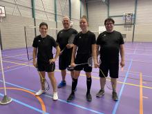 BCL-1/SportPoint Gemert met (v.l.n.r.) Carolien van den Biggelaar, Richard Essers, Ainara Vandegard en Tim van Bommel. 