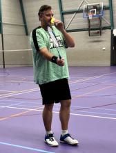 Christian Klumpers zal de senioren van Badminton Club Lieshout gaan trainen.