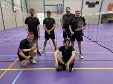 BCL-H1/BouwCenter Swinkels met (vlnr.) Jeroen van der Heiden, Laurence Roijackers, Wouter van Vijfeijken, Bert Manders, Christian Klumpers en Ruud van Vijfeijken