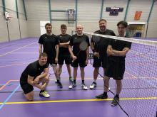 BCL-H1/BouwCenter Swinkels met (vlnr.) Jeroen van der Heiden, Laurence Roijackers, Wouter van Vijfeijken, Ruud van Vijfeijken, Christian Klumpers en Bert Manders