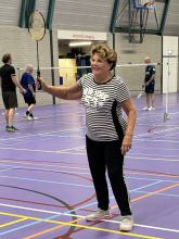Toos van Dam zal de trainingen voor de mini’s gaan verzorgen voor Badminton Club Lieshout 