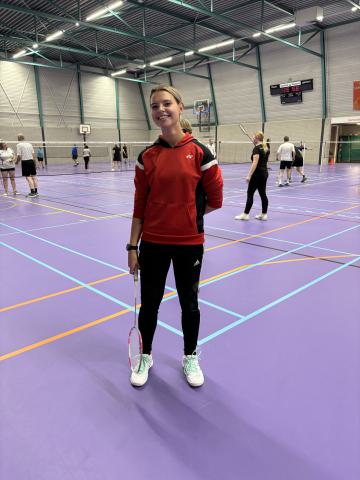 Ainara Vandegard verzorgd voor Badminton Club Lieshout de opleiding “Probeerbadminton”. 