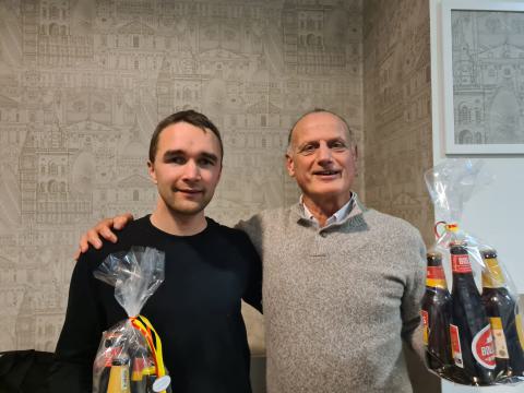 Laurence Roijackers en Jan Legters