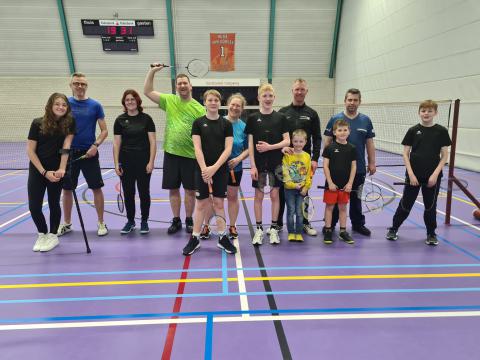 Deelnemers aan het Ouder-Kind-Toernooi