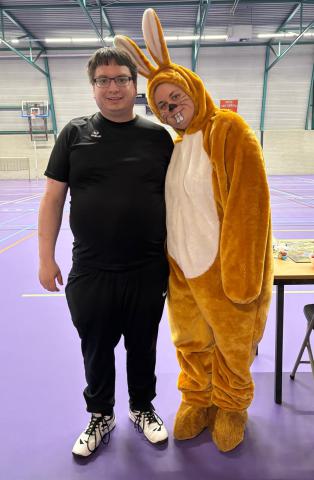 Paashaas op bezoek in 2025