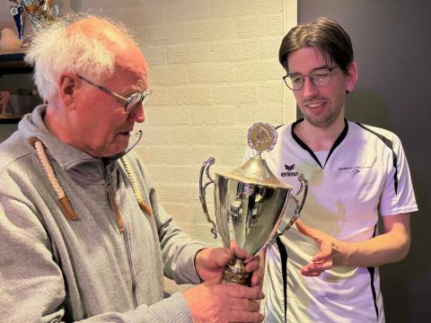 Ruud van Vijfeijken is dit jaar “Clubkampioen Single 2026” bij de senioren (heren) van Badminton Club Lieshout