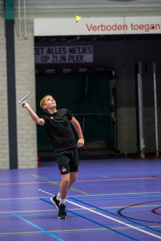 Siebe Klomp in actie.